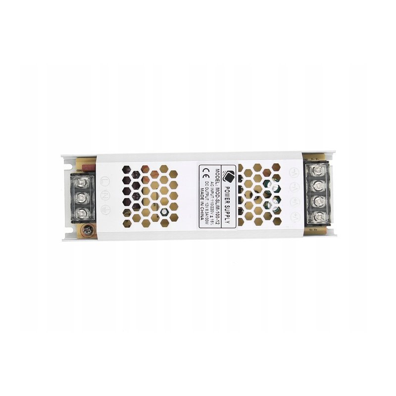 Zasilacz płaski 12V 8,3A 100W IP20 super slim do led