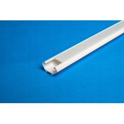 PROFIL PCV BIAŁY NAROŻNY do taśm LED 1m + KLOSZ