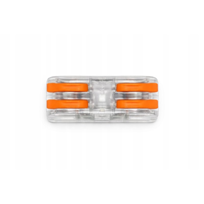 Złączka szybka zasisk przelotowa 2-torowa łącznik do taśm led mono cob smd