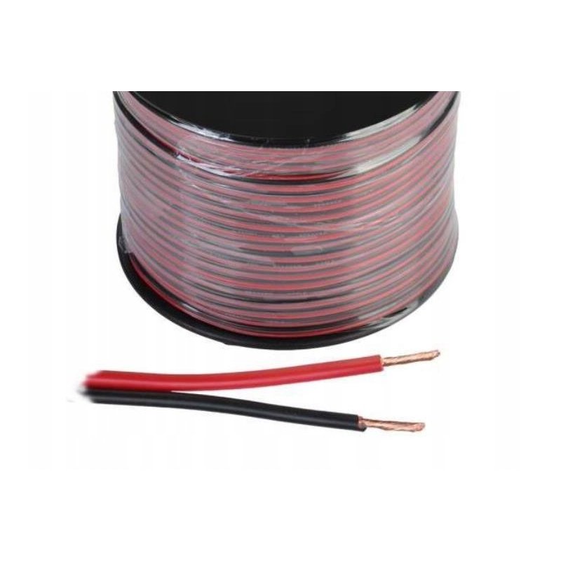 Kabel przewód 1mb 2 żyłowy kolorowy do taśm led CCA 2x 0,75mm na metry