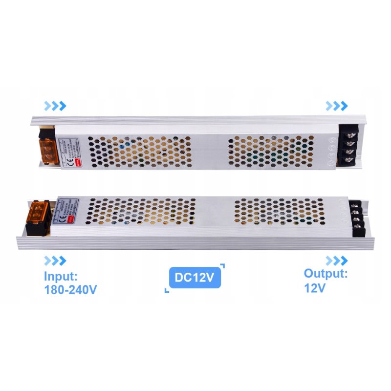 Zasilacz płaski 24V 8,3A 200W IP20 super slim led PREMIUM