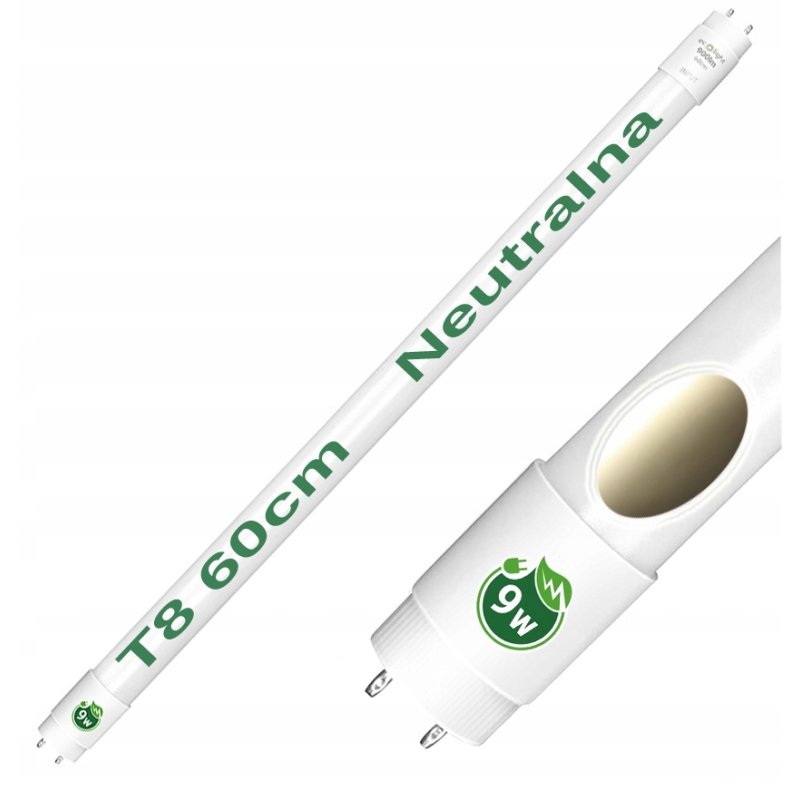 Świetlówka tuba LED T8 9W 60cm barwa neutralna