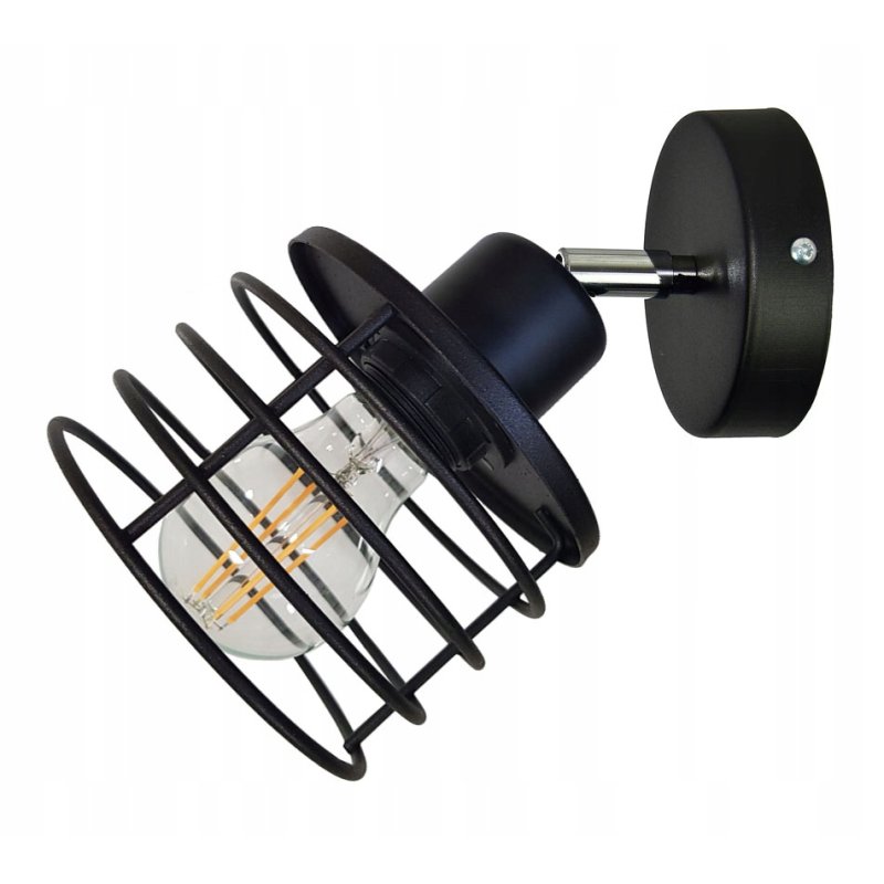 LAMPA KINKIET ŚCIENNY regulowany loft SPRĘŻYNA