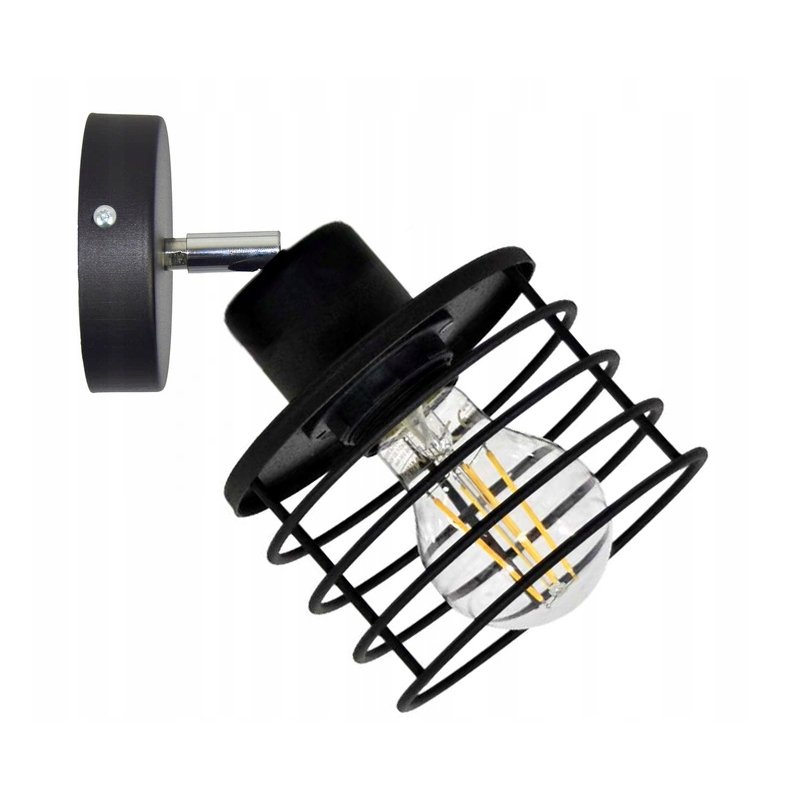 LAMPA KINKIET ŚCIENNY regulowany loft SPRĘŻYNA