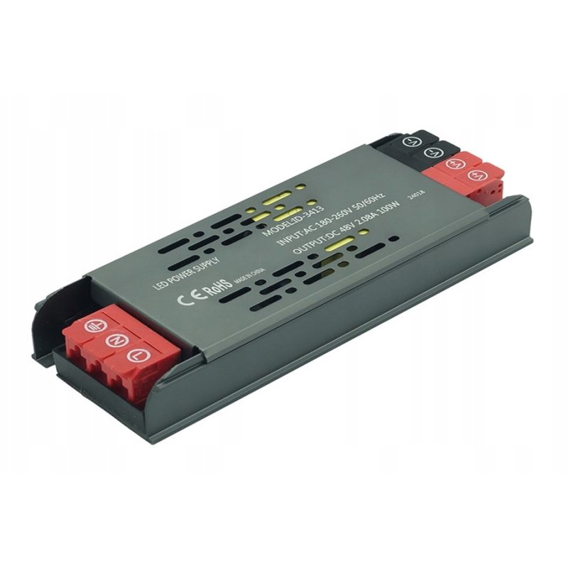 Zasilacz PROFESJONALNY płaski 12V 12,5A MOCNY 150W IP20 SUPER SLIM taśm led