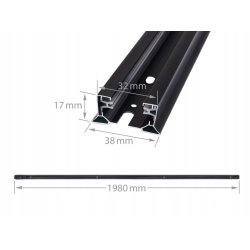 Zestaw 6x SPOT REFLEKTOR lampa GU10 na szynę 1f SZYNOPRZEWÓD szyna 2m