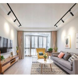 Zestaw 6x SPOT REFLEKTOR lampa GU10 na szynę 1f SZYNOPRZEWÓD szyna 2m