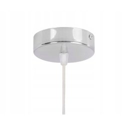 PODSTAWA BAZA LAMPA SUFITOWA WISZĄCA ZWIS CHROM METAL NA 1X E27 POD KLOSZ