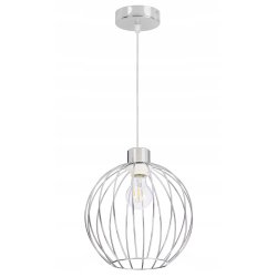 PODSTAWA BAZA LAMPA SUFITOWA WISZĄCA ZWIS CHROM METAL NA 1X E27 POD KLOSZ