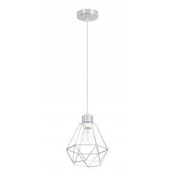 PODSTAWA BAZA LAMPA SUFITOWA WISZĄCA ZWIS CHROM METAL NA 1X E27 POD KLOSZ
