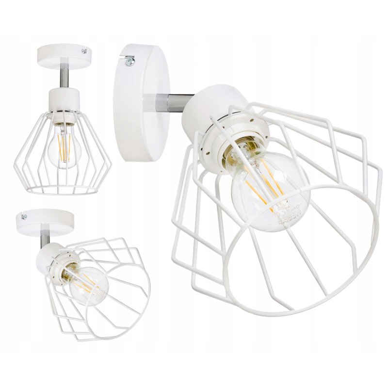 LAMPA KINKIET ścienny regulowany loft drut BRYLANT