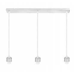 PODSTAWA BAZA LAMPA SUFITOWA WISZĄCA ZWIS CHROM METAL NA 3X E27 POD KLOSZ