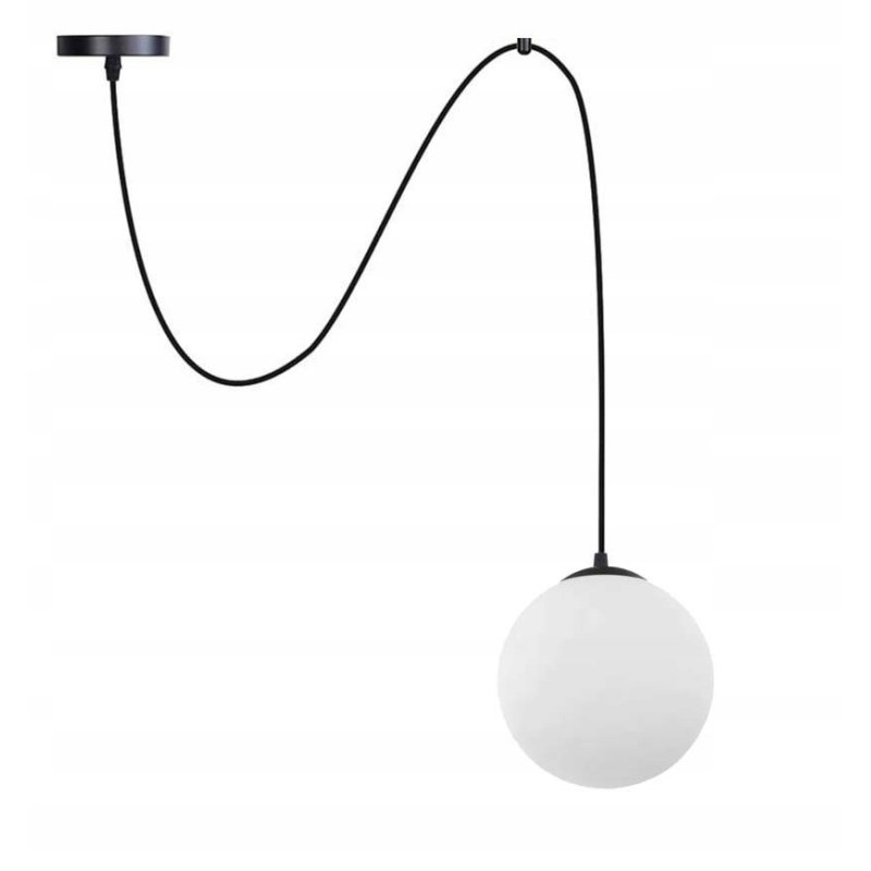 LAMPA WISZĄCA ZWIS ŻYRANDOL SUFITOWY LOFT SZKLANY KLOSZ KULA PAJĄK LED E27