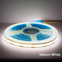 Taśma LED COB linia światła 24V 5m 480 diod na metr Biała Neutralna PRO