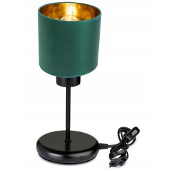 Lampka nocna Lampa stołowa loft na led E27 Abażur