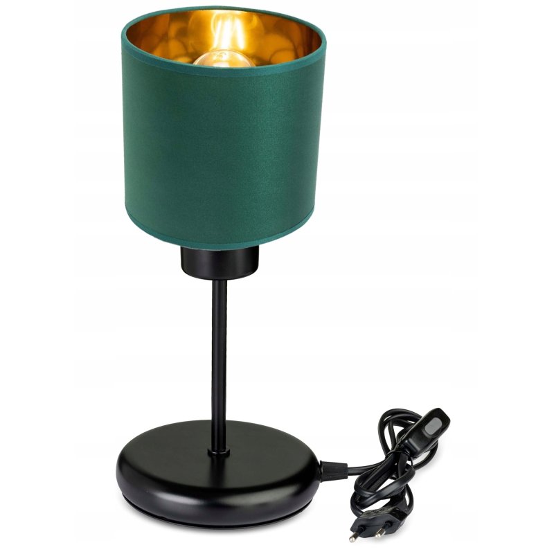 Lampka nocna Lampa stołowa loft na led E27 Abażur