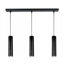 LAMPA WISZĄCA ZWIS żyrandol belka 60cm sufitowa 3x TUBA 15cm GU10