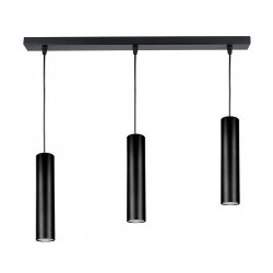 LAMPA WISZĄCA ZWIS żyrandol belka 60cm sufitowa 3x TUBA 15cm GU10