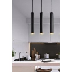 LAMPA WISZĄCA ZWIS żyrandol belka 60cm sufitowa 3x TUBA 15cm GU10