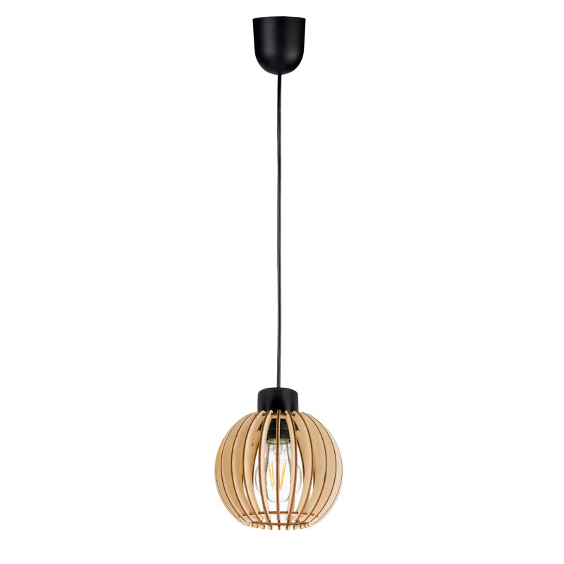 LAMPA WISZĄCA ZWIS żyrandol sufitowa LOFT Drewno 1