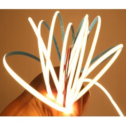 Taśma LED COB WĄSKA 4mm 24V neon linia biały ciepły 5mb