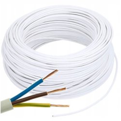 Przewód okrągły elektryczny giętki linka instalacyjny OMY 3x0,75 do led cct
