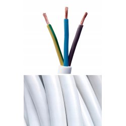 Przewód okrągły elektryczny giętki linka instalacyjny OMY 3x0,75 do led cct