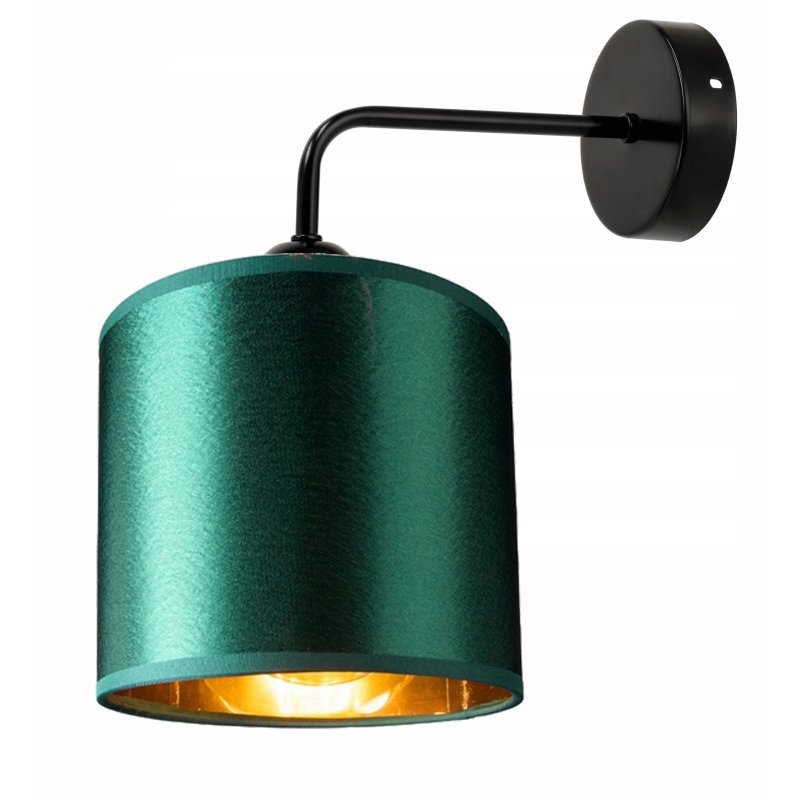 Lampa kinkiet ścienny stały prosty LOFT klosz ABAŻUR na 1x E27