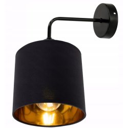 Lampa kinkiet ścienny stały prosty LOFT klosz ABAŻUR na 1x E27