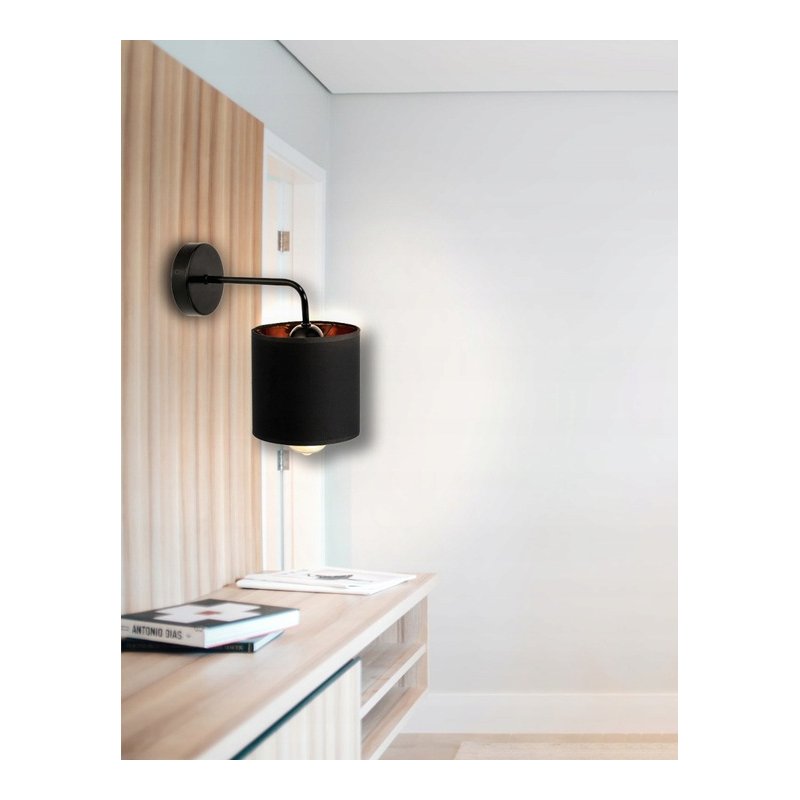 Lampa kinkiet ścienny stały prosty LOFT klosz ABAŻUR na 1x E27