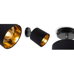 Lampa kinkiet ścienny stały prosty LOFT klosz ABAŻUR na 1x E27