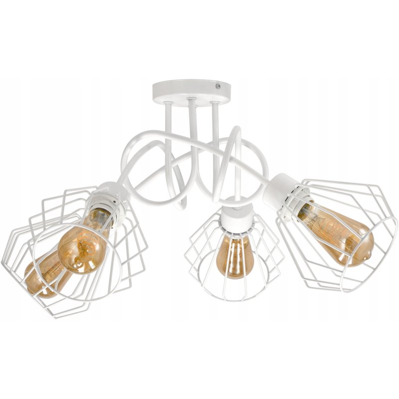 Lampa SUFITOWA żyrandol WISZĄCA LOFT drut BRYLANT