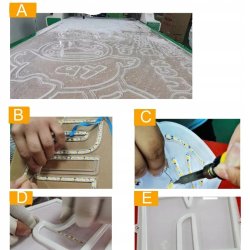 TAŚMA LED ZIG ZAG do zakrętów SKRĘTNA Typ S gięta 12V 7,2W/m IP20 6mm 1m NW