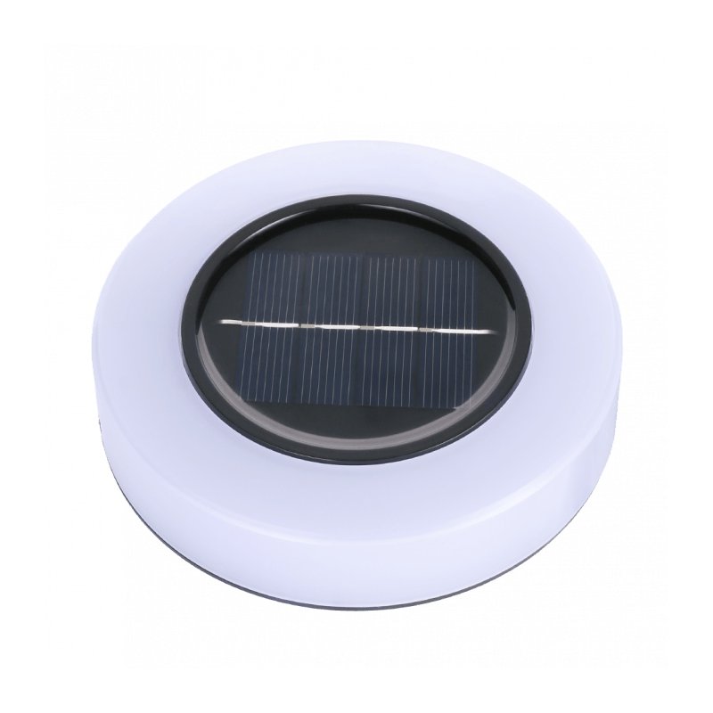 LAMPKA premium OGRODOWA SOLARNA lampa SCHODOWA dysk LED NW WBIJANA PŁASKA