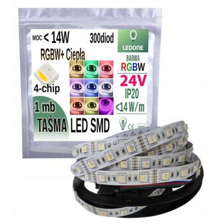 TAŚMA LED PREMIUM RGBW + WW...