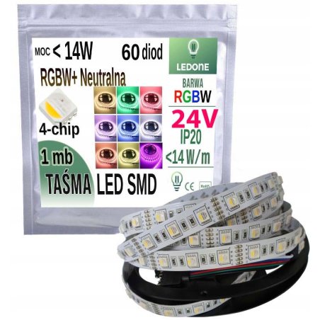 TAŚMA LED PREMIUM RGBW + NW...