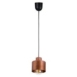 Lampa wisząca zwis żyrandol sufit loft kubek miedź