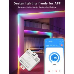 Kontroler Magic CYFROWY do taśm led multi muzyczny sterownik SPI PWM 5-24V