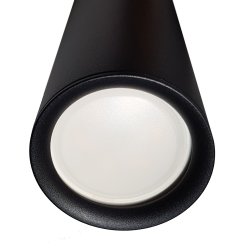 LAMPA WISZĄCA ZWIS żyrandol sufitowa TUBA 50cm na GU10 czarna