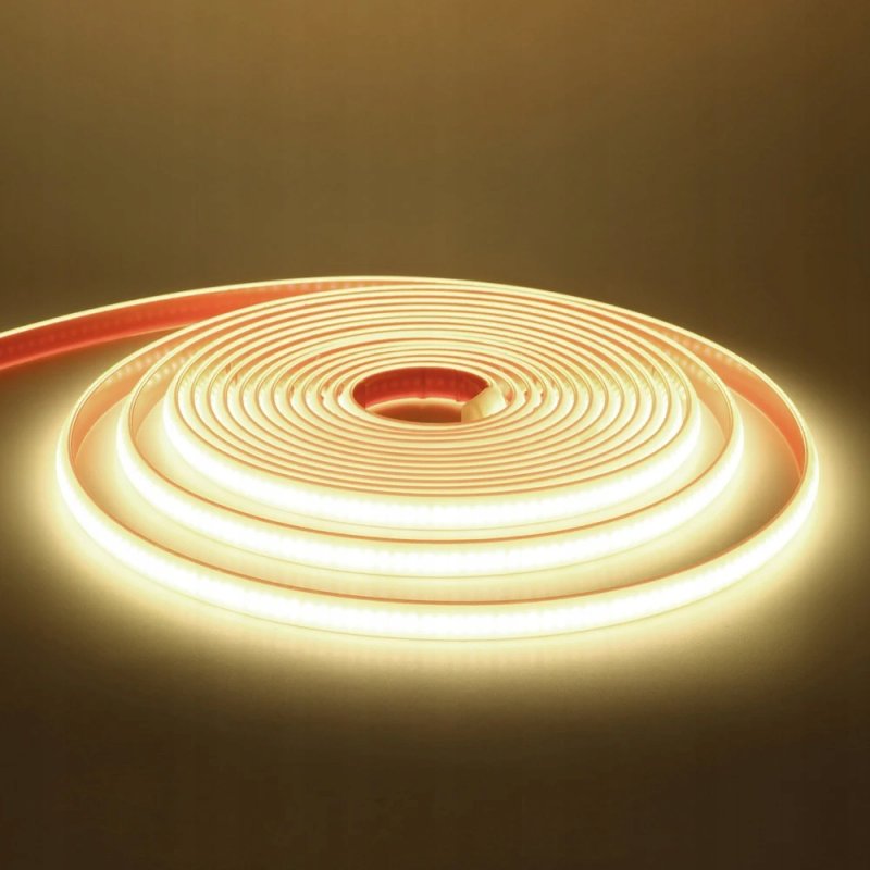 Taśma LED COB 24V 480 NW 4000K 10W/m IP68 5m do sauny basenu oczka wodnego