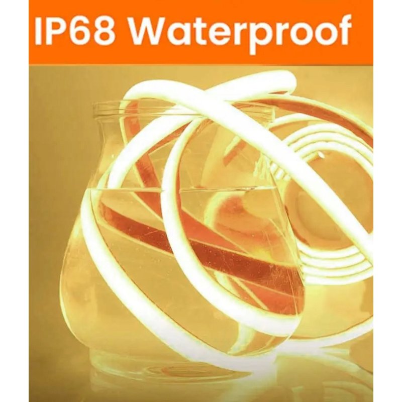 Taśma LED COB 24V 480 NW 4000K 10W/m IP68 5m do sauny basenu oczka wodnego