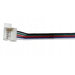 Złączka do taśmy LED RGBW 10mm -5050 z kablem 10cm