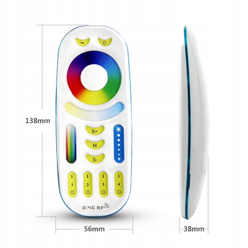 Pilot Kontroler FUT092 RGB/RGBW+CCT 4-strefowy Dot
