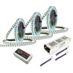 STREFOWY ZESTAW LED 15M RGBW + BIAŁY CIEPŁY/ZIMNY