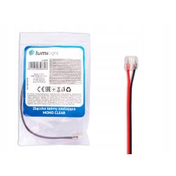 Złączka led pasująca do profili taśma COB i SMD 8mm IP20 łącznik z kablem