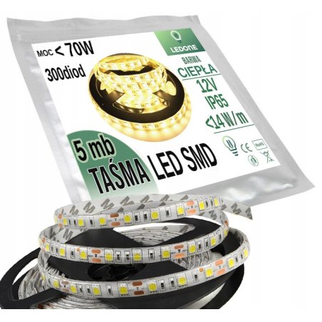 TAŚMA 300 LED 5050 SMD 5m...
