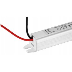Zasilacz 12V 24W 2A wodoodporny do taśm LED IP67 hermetyczny metal slim