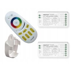 ZESTAW STREFOWY do taśm led RGB RGBW PILOT + 2 STEROWNIKI odbiorniki FUT037