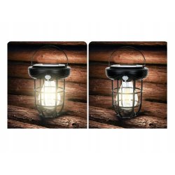 Lampa wisząca stojąca LAMPION KINKIET SOLARNY E27 LOFT filament LED z PIR