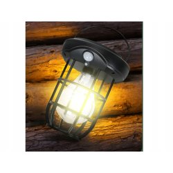 Lampa wisząca stojąca LAMPION KINKIET SOLARNY E27 LOFT filament LED z PIR